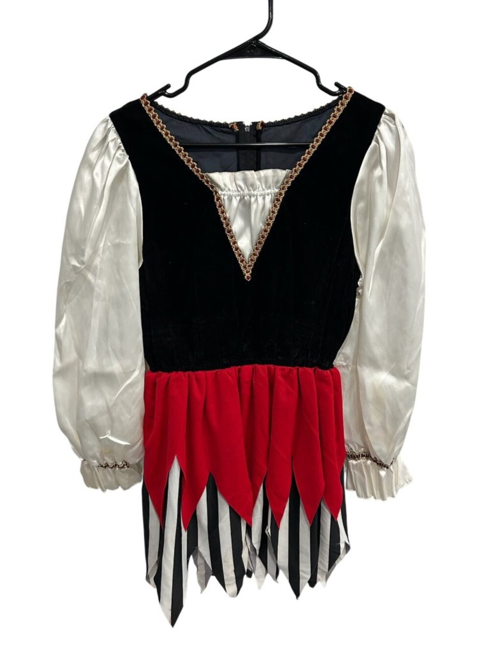 Vintage Secrets XS Harlequin Costume Dress Retro Kitschy Whimsical Pirate
